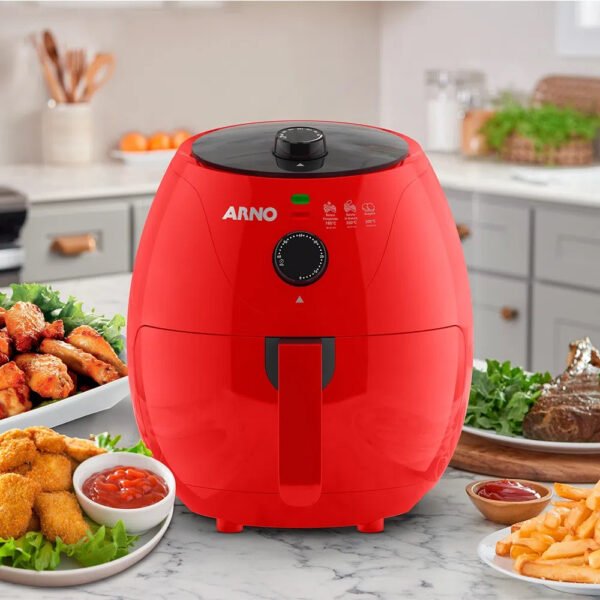 FREIDORA ARNO AIR FRY EZFV 3.2L ROJO 220V 1200W - Imagen 3