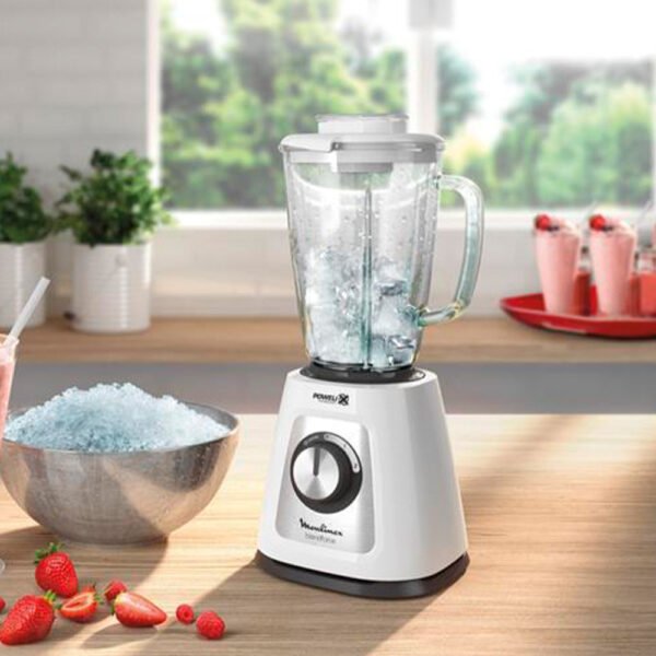 LICUADORA MOULINEX LM435 2V 1,75L 800W VASO VIDRIO BLANCO - Imagen 3