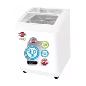 CONGELADOR P/HELADOS TOKYO TCONH220R 132 NET VID.CURVO DESLIZ