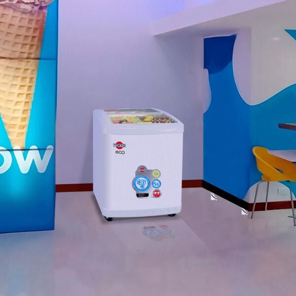 CONGELADOR P/HELADOS TOKYO TCONH220R 132 NET VID.CURVO DESLIZ - Imagen 2